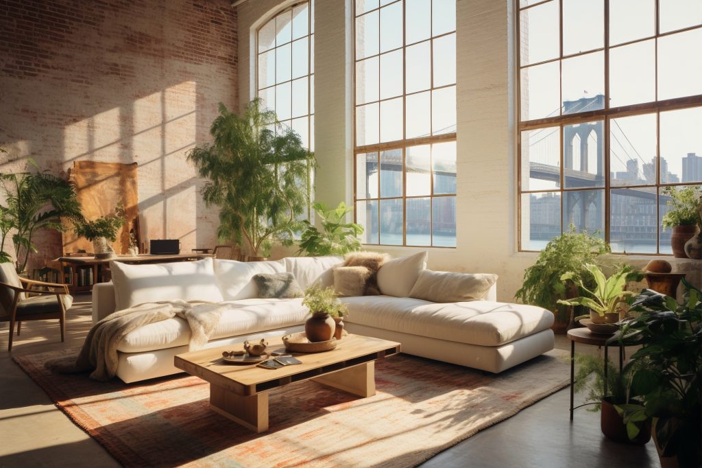 luxury modern living room interior design natural light